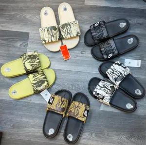 Nike Offcourt Adjust Slides Sandals Featuring Adjustable Camo Straps