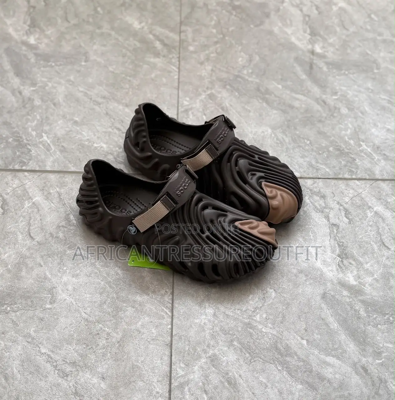 Crocs Pollex Clog Featuring a Distinctive Fingerprint and Adjstable