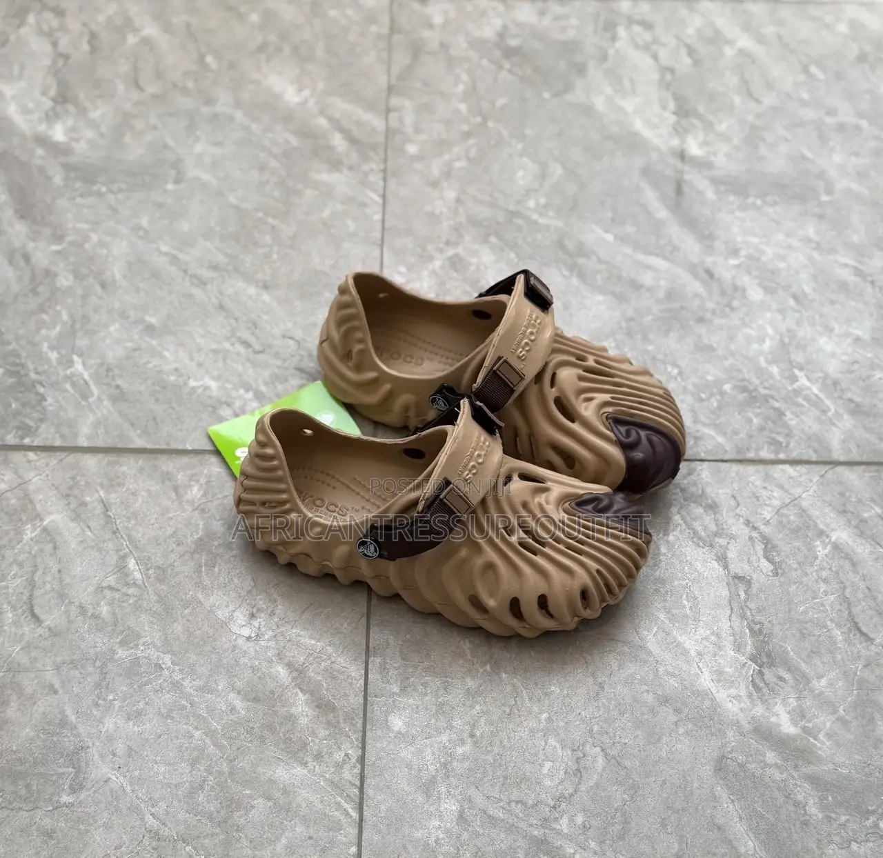 Crocs Pollex Clog Featuring a Distinctive Fingerprint and Adjstable