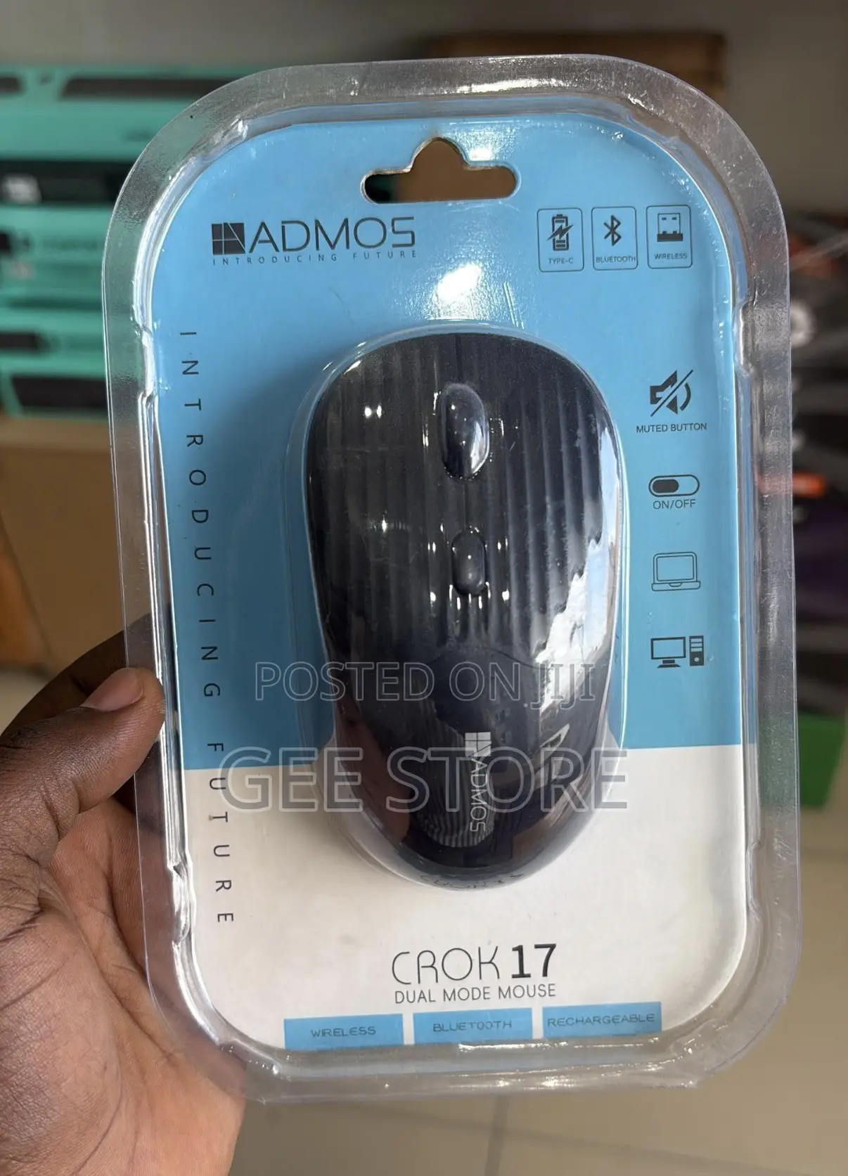 Admos Crok 17 Dual-Mode Wireless Rechargeable Mouse