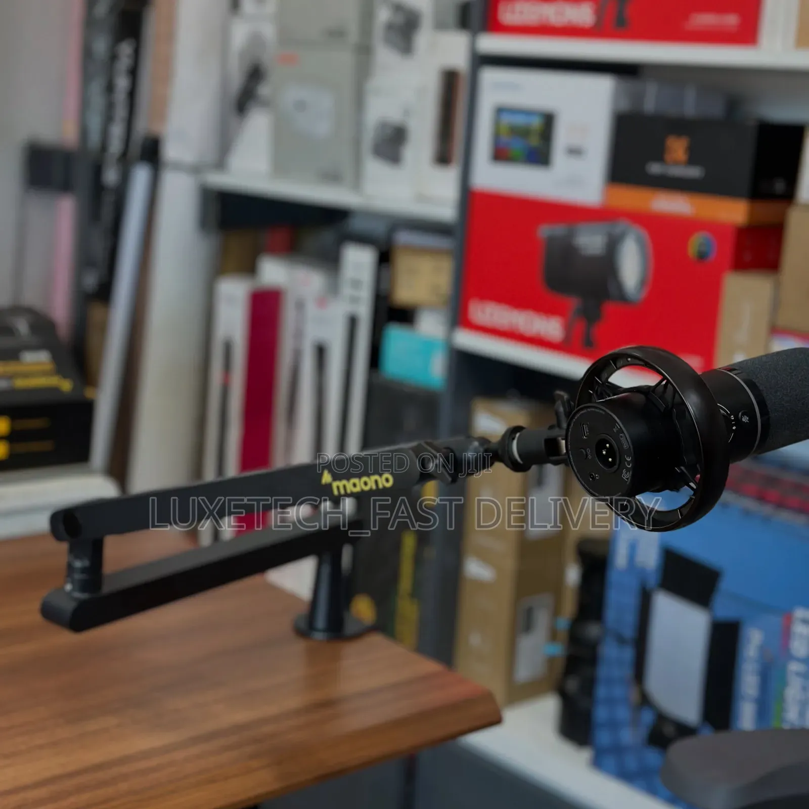 Maono BA92 Low Profile Aluminum Mic Boom Arm – Podcast Streaming Stand