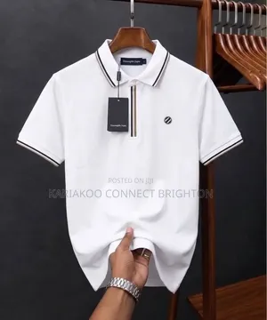 Black Gold Trim Polo Shirt