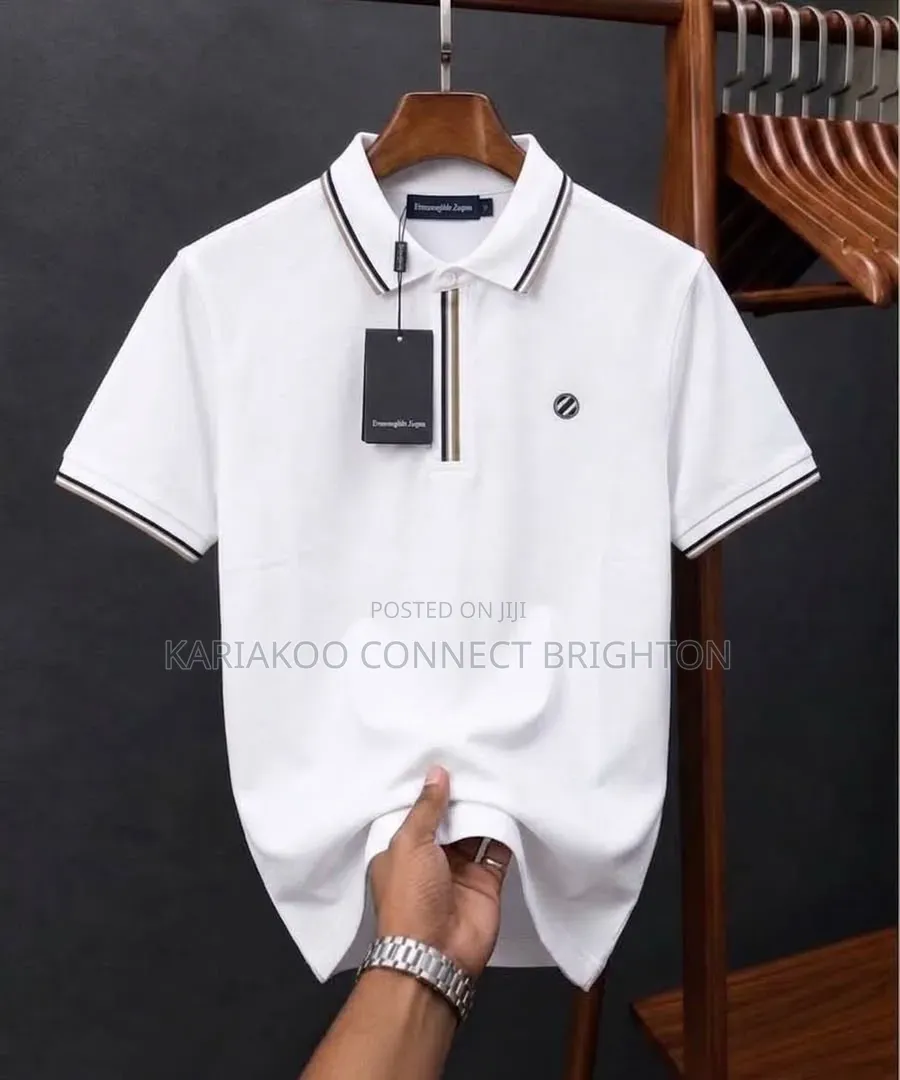 Black Gold Trim Polo Shirt