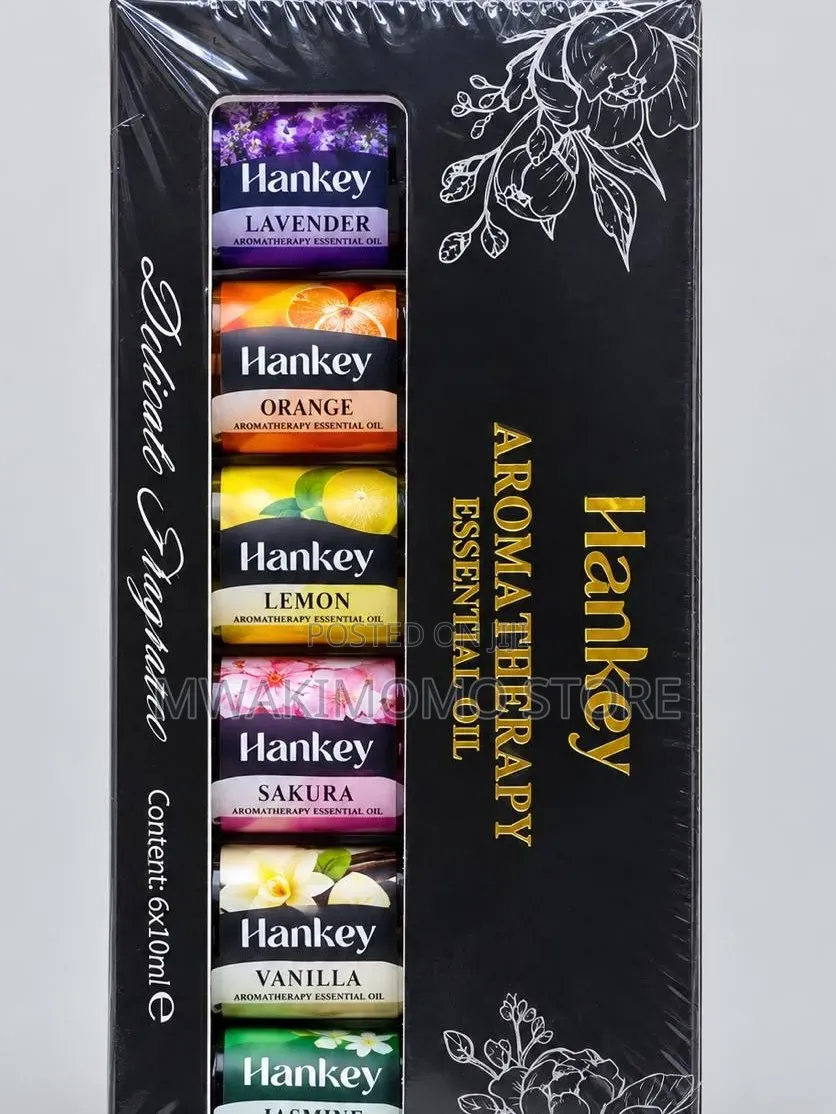 Hankey 6-Piece Aromatherapy Essential Oil 10mls Bottle