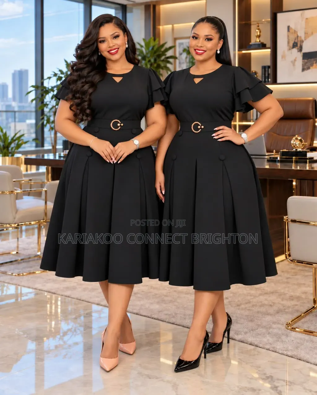 Navy Blue Women's Elegant Dress