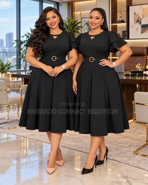 Navy Blue Women's Elegant Dress