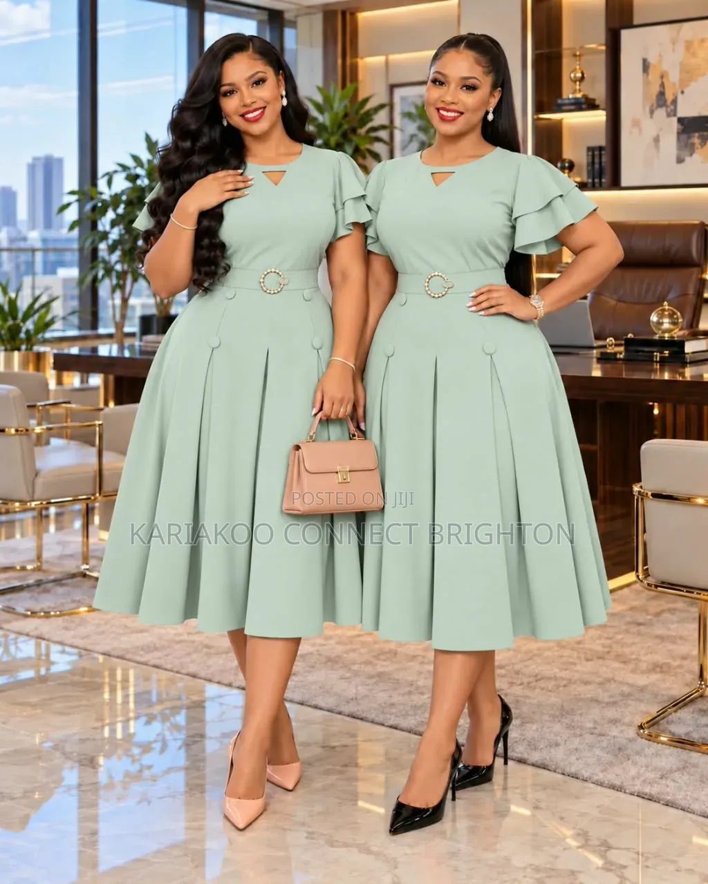 Navy Blue Women's Elegant Dress