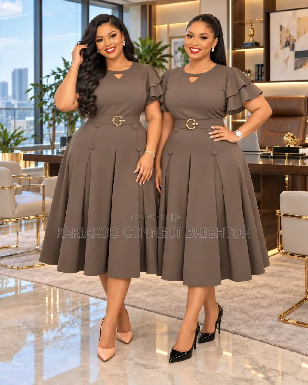 Navy Blue Women's Elegant Dress