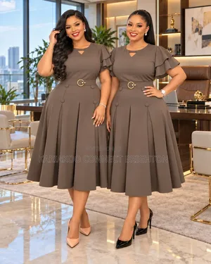 Navy Blue Women's Elegant Dress