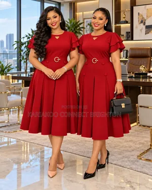 Navy Blue Women's Elegant Dress