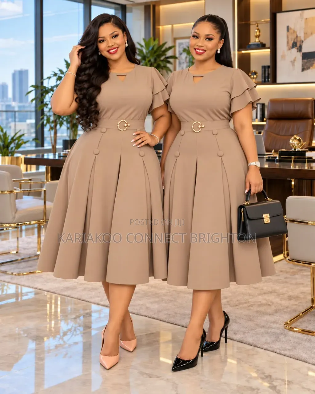 Navy Blue Women's Elegant Dress