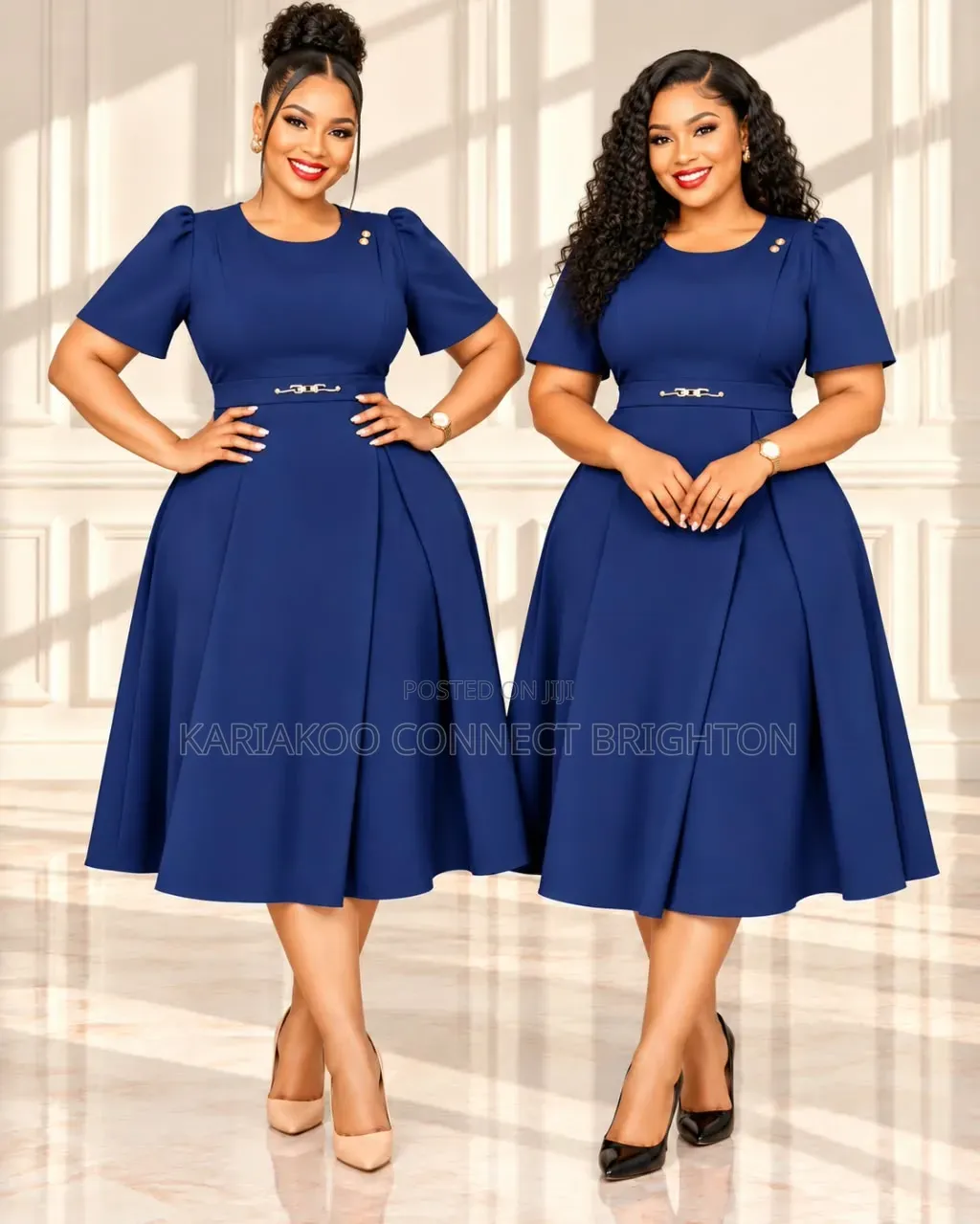 White Women's Elegant Dress