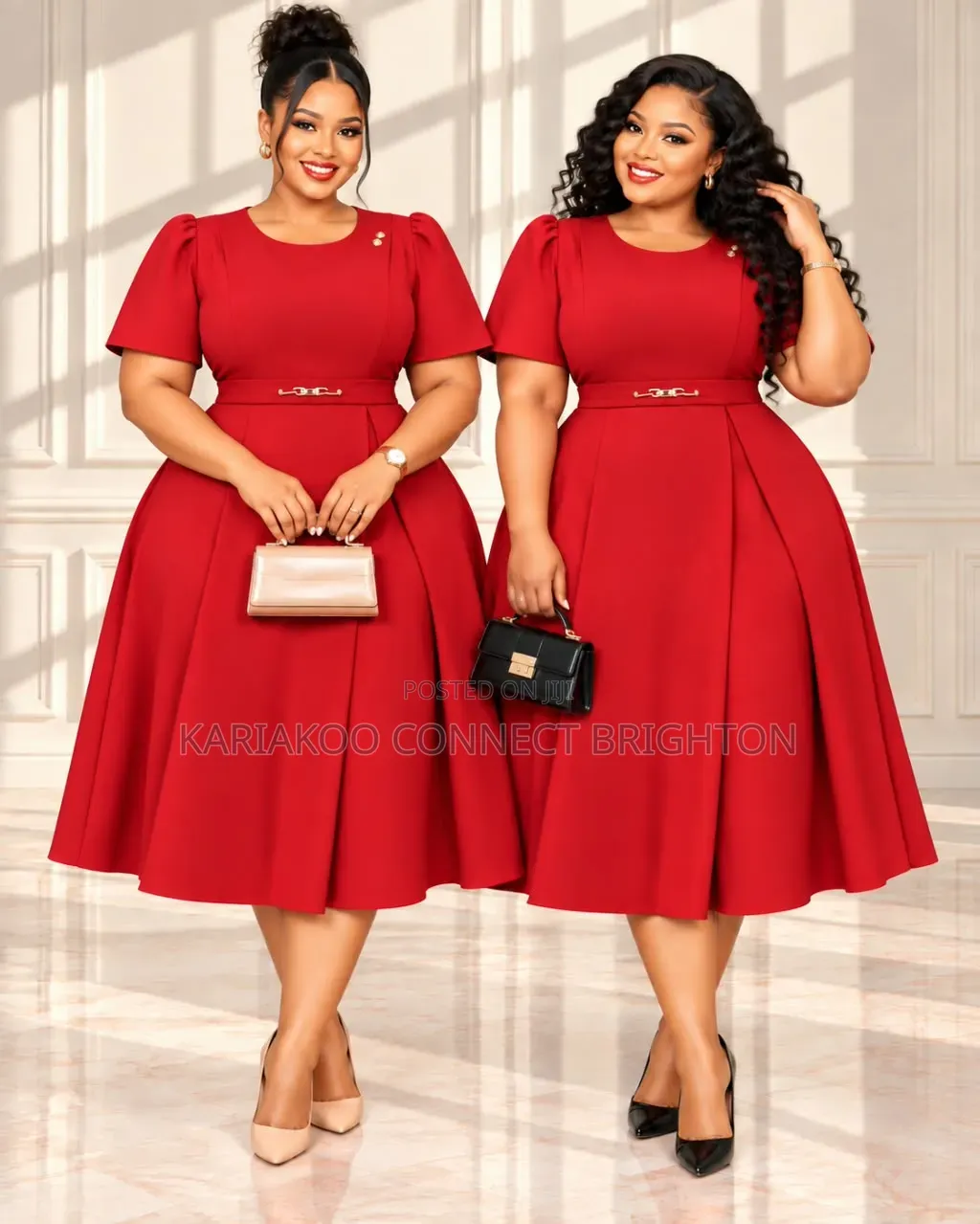 White Women's Elegant Dress