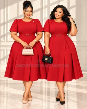 White Women's Elegant Dress