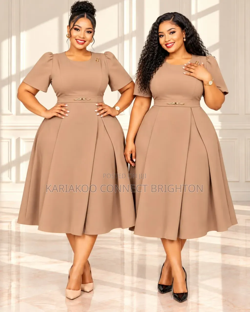 White Women's Elegant Dress