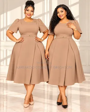 White Women's Elegant Dress