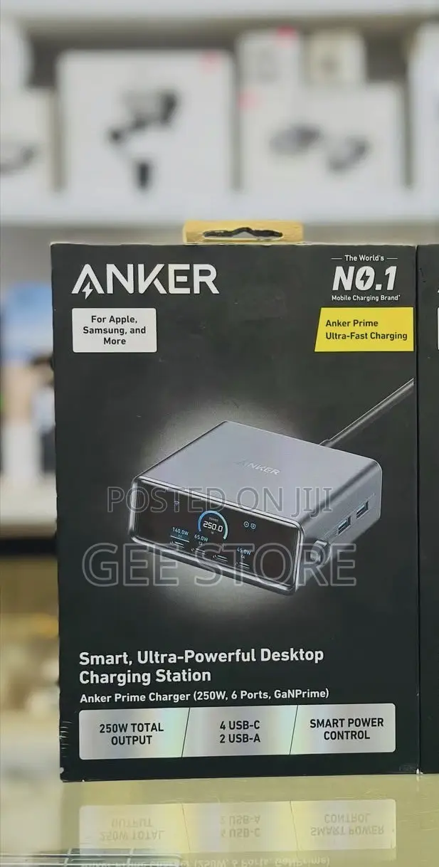 Anker Prime Charger (250W, 6 Ports, GaNPrime)