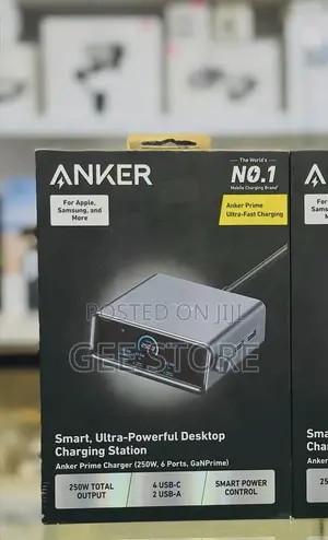 Anker Prime Charger (250W, 6 Ports, GaNPrime)