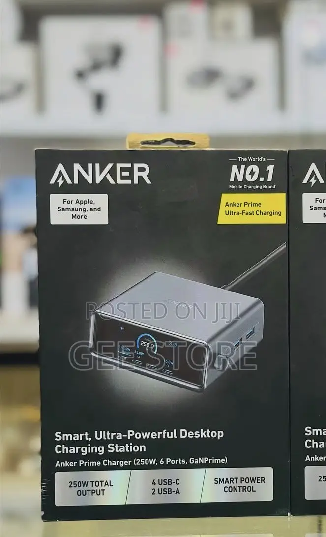 Anker Prime Charger (250W, 6 Ports, GaNPrime)