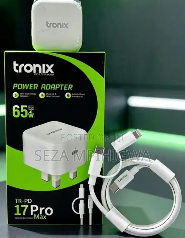 Charger Tronix Original 65W Super Fast Charger (USB 2 in 1)