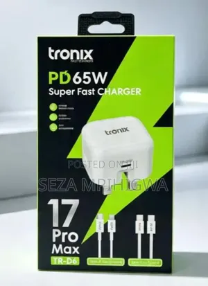 charger Tronix Original 65w Super Fast USB Typc to Typc,USB