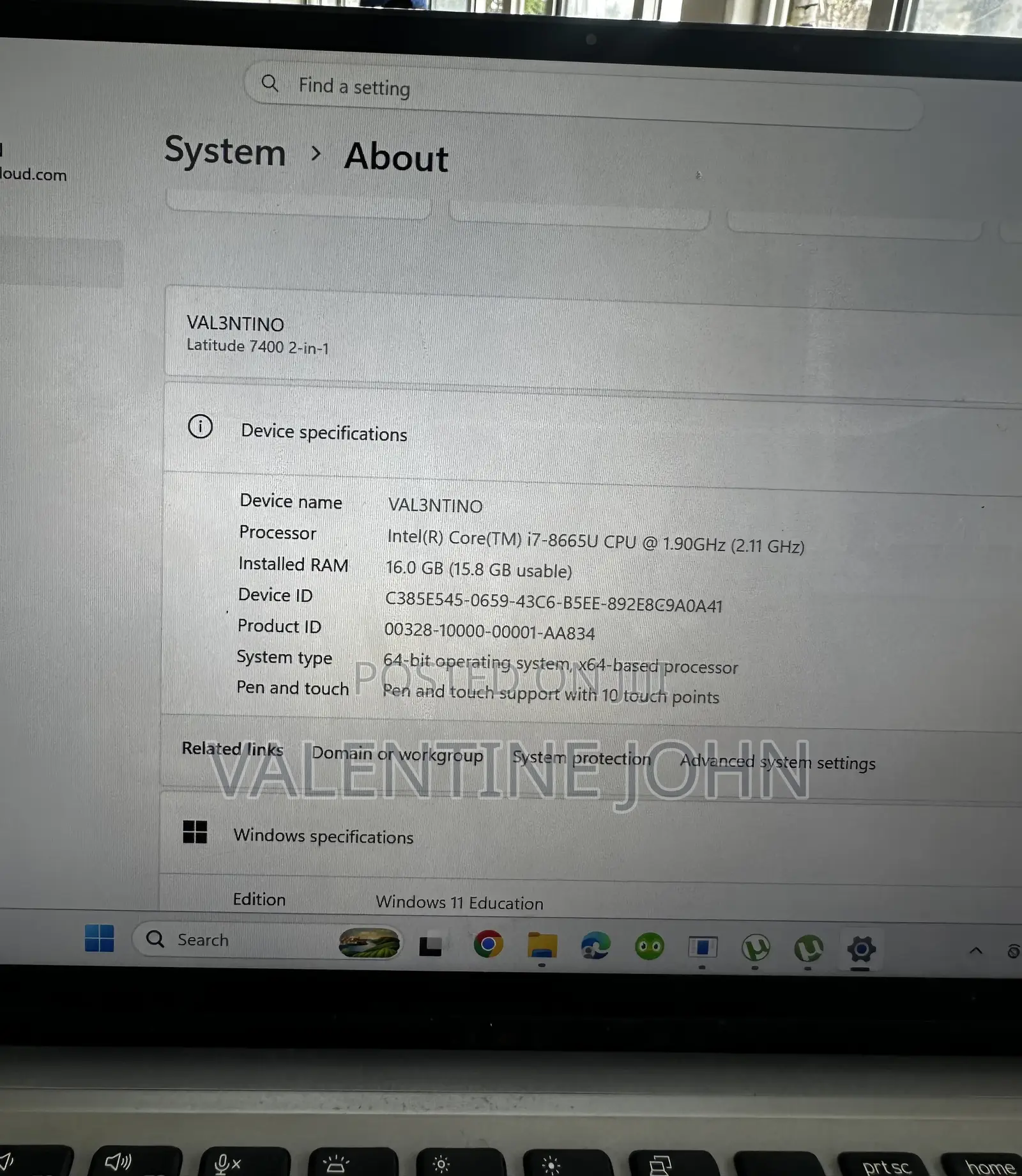 Laptop Dell Latitude 7400 16GB Intel Core i7 HDD+SSD 500GB