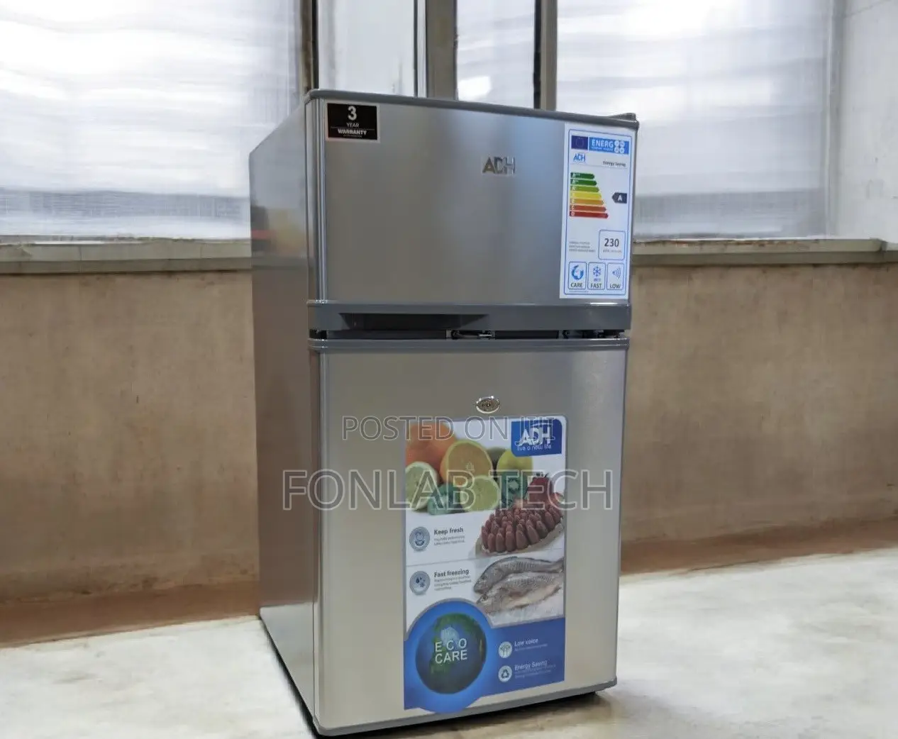 Adh Fridge Double Dool 90L