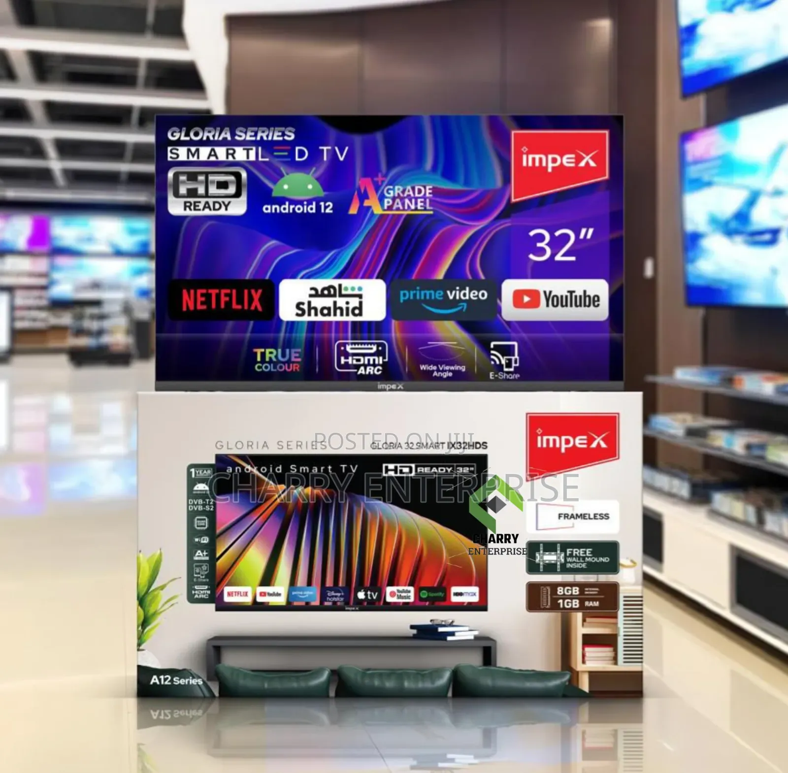 Impex Android Smart TV 32 Inch ( Free Wall Bracket Inside)
Android 12