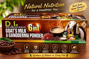 Instant Arabica Coffee Mixture With Goat’s Milk and Ganoderma