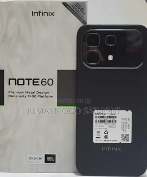 New Infinix Note 60 Pro 256 GB Black