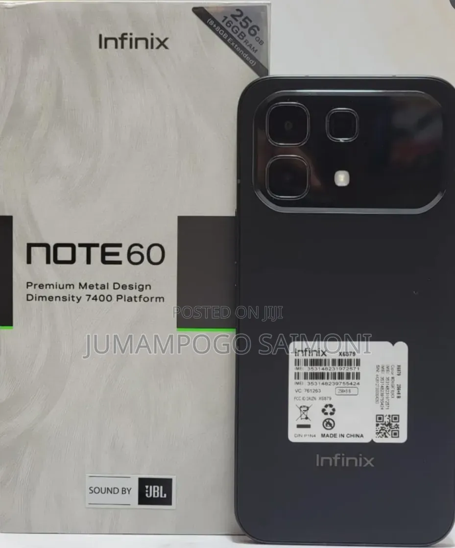 New Infinix Note 60 Pro 256 GB Black