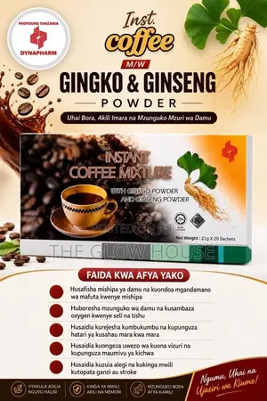 Instant Coffee Mixture With Ginkgo and Ginseng Powder