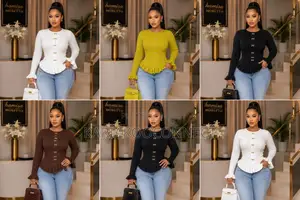 Women's Ribbed Knit Peplum Sweater