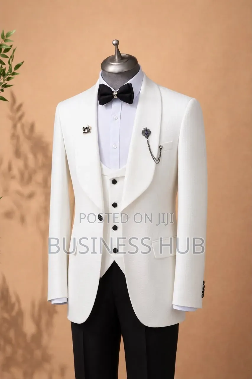 Suit Za Kiume White Party Suit McHanga Nyiko