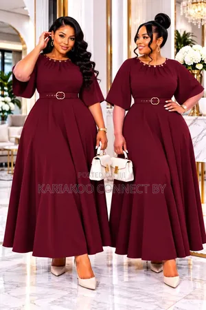 Elegant Belted Pleated Maxi Dress