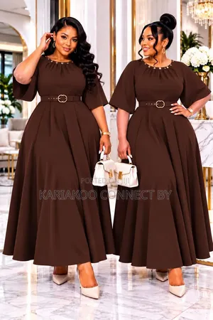 Elegant Belted Pleated Maxi Dress