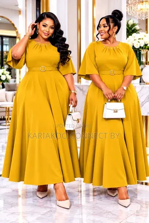 Elegant Belted Pleated Maxi Dress