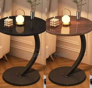 A Modern, C-Shaped Side Table