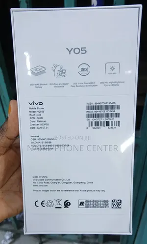 New Vivo Y05 64 GB Gray