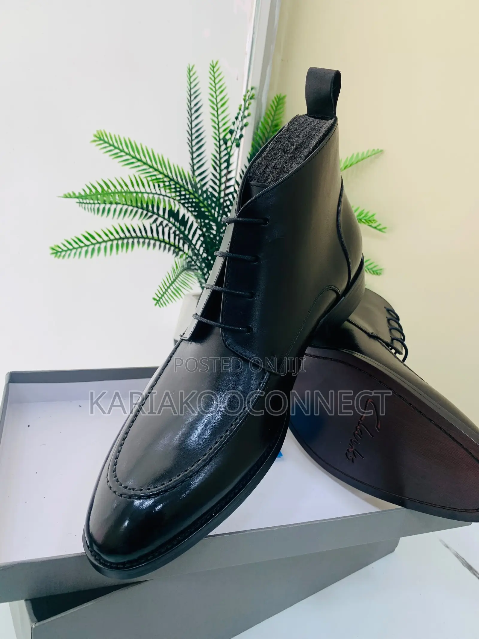 Men's Leather Lace-Up Ankle Boots