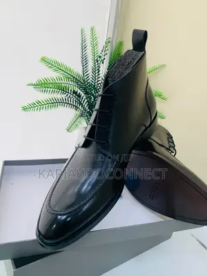 Men's Leather Lace-Up Ankle Boots
