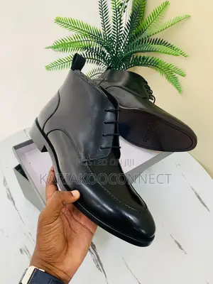 Men's Leather Lace-Up Ankle Boots