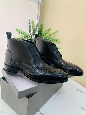 Men's Leather Lace-Up Ankle Boots