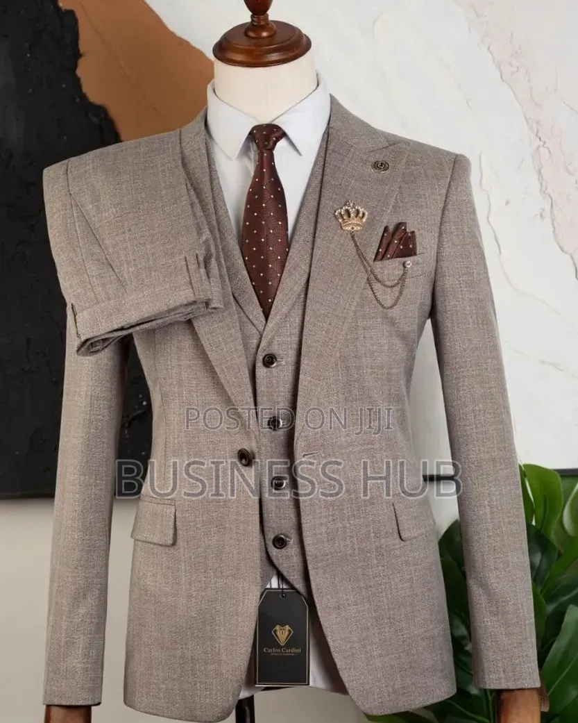 Suit Grey Fashion Quality