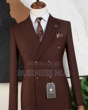Coffee Fashion Suit Available