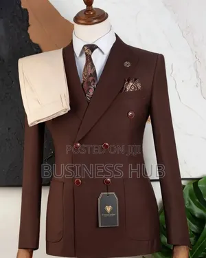 Coffee Fashion Suit Available