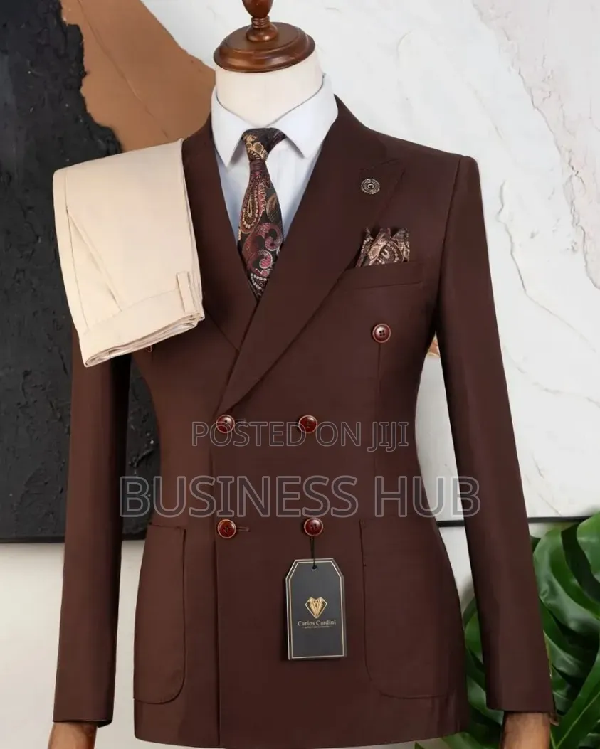 Coffee Fashion Suit Available
