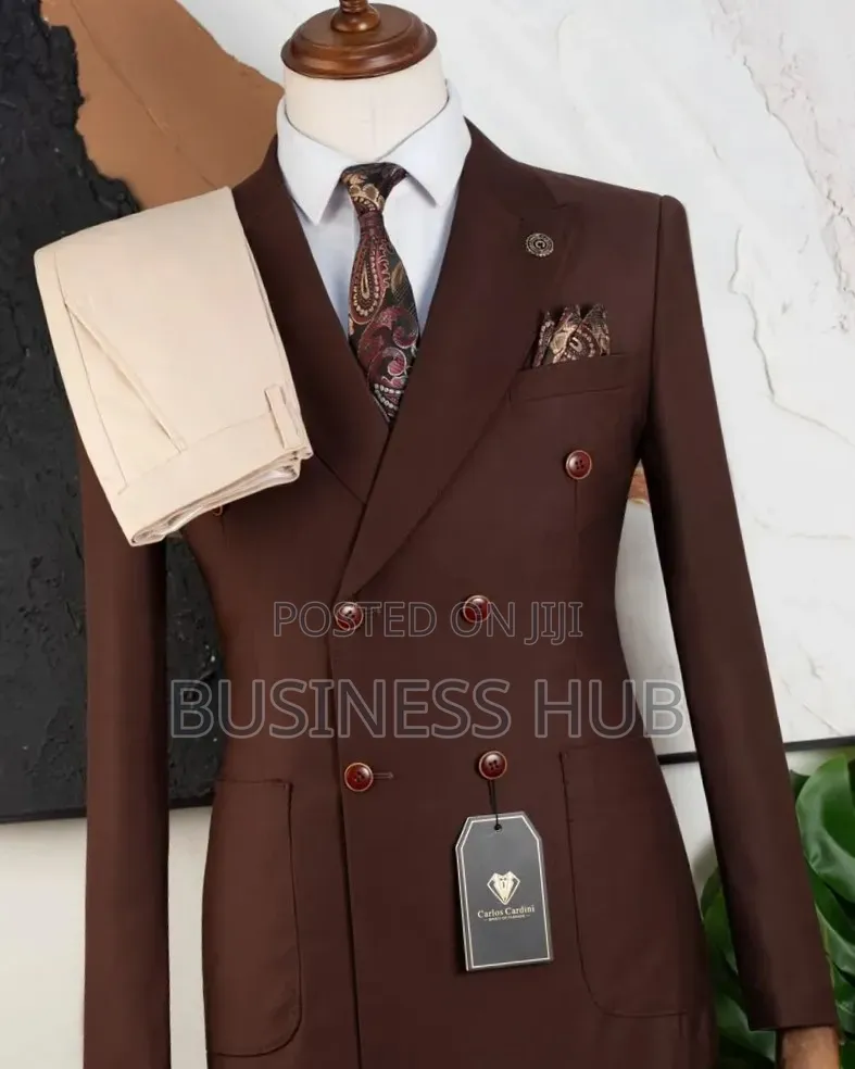 Coffee Fashion Suit Available