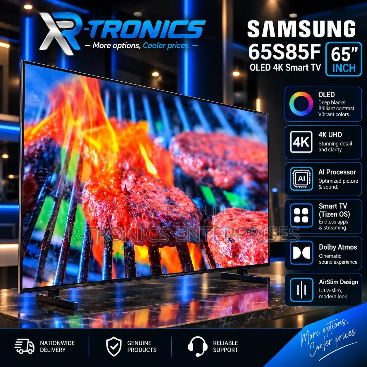 Samsung 65" S85F OLED Smart TV. 