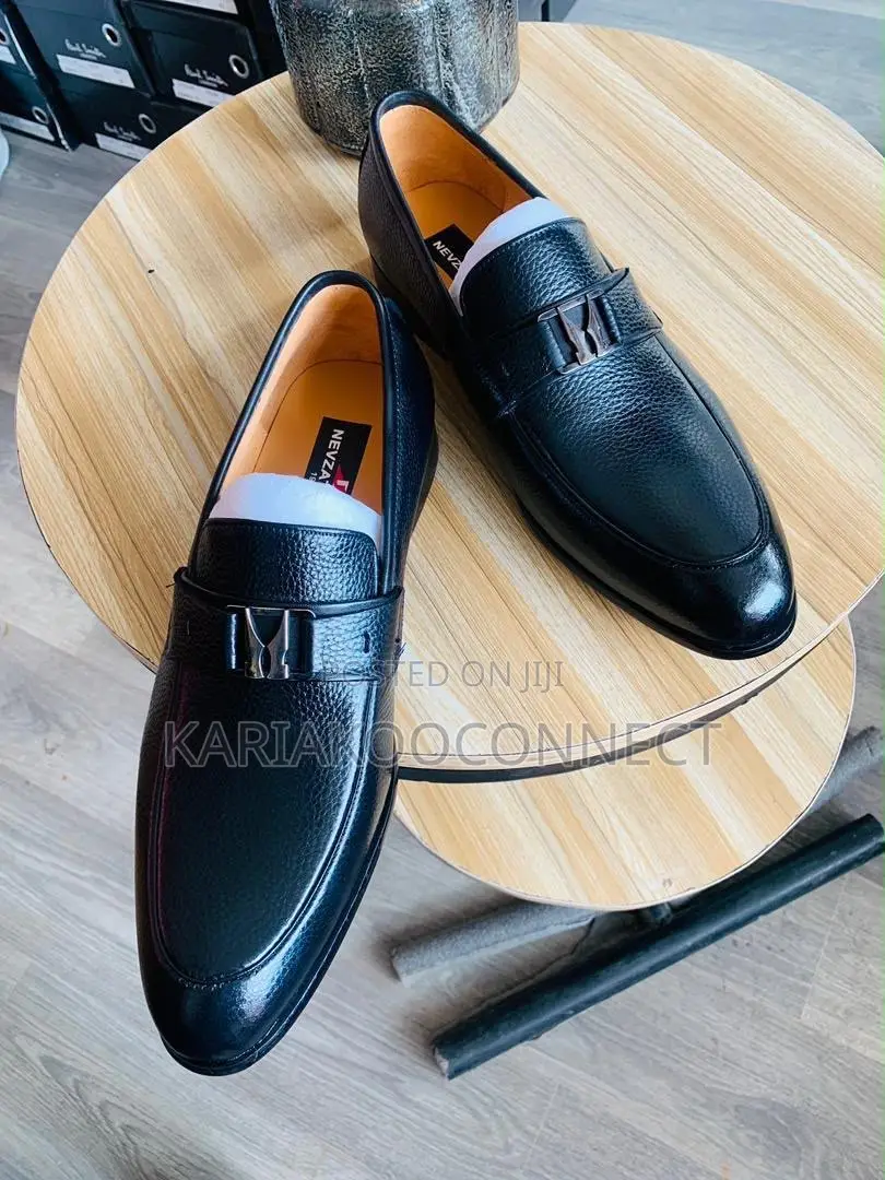 Men's Leather Buckle Loafers